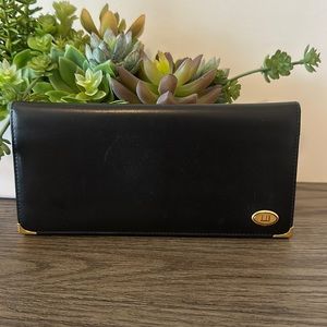 Dunhill Authentic Vintage Black Smooth Leather Wallet